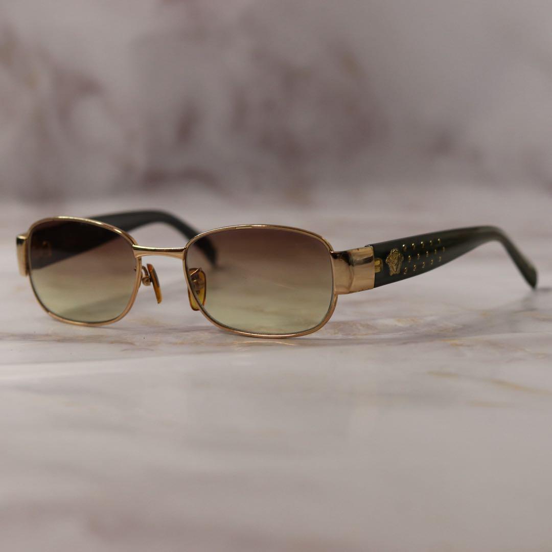 versace オーバル y2k メデューサ オールド レトロ サングラス