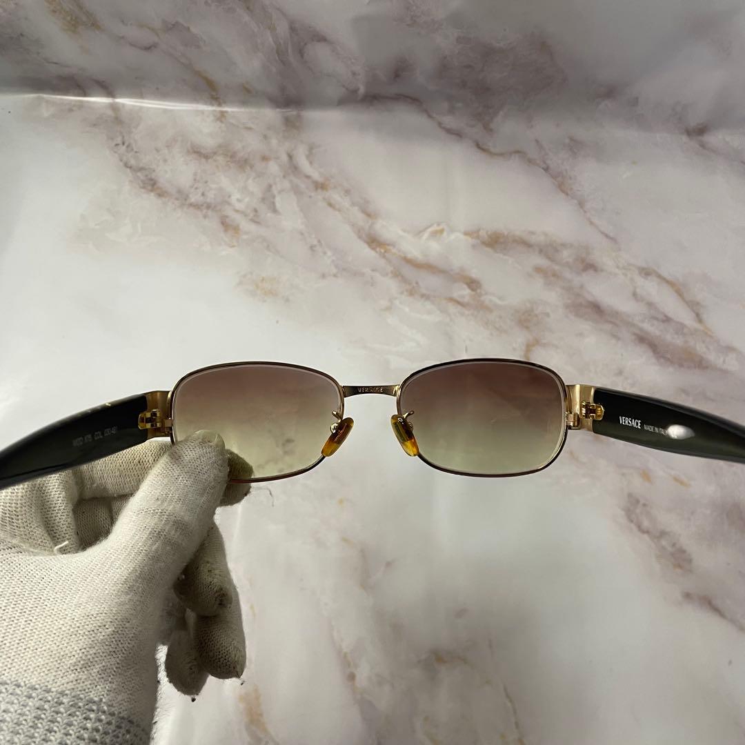 versace オーバル y2k メデューサ オールド レトロ サングラス