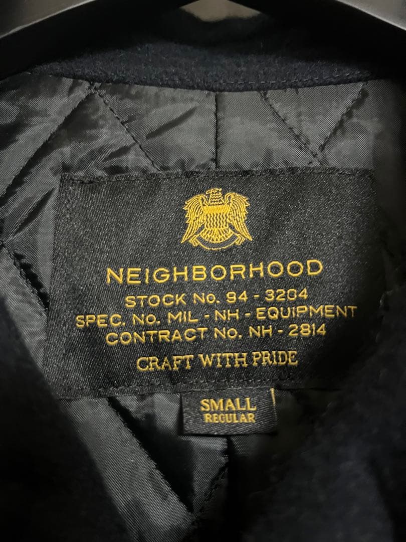 NEIGHBORHOOD ピーコート S 黒