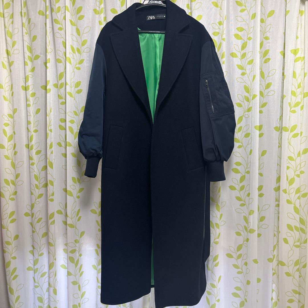 ZARA マッチングボンバーロングコート