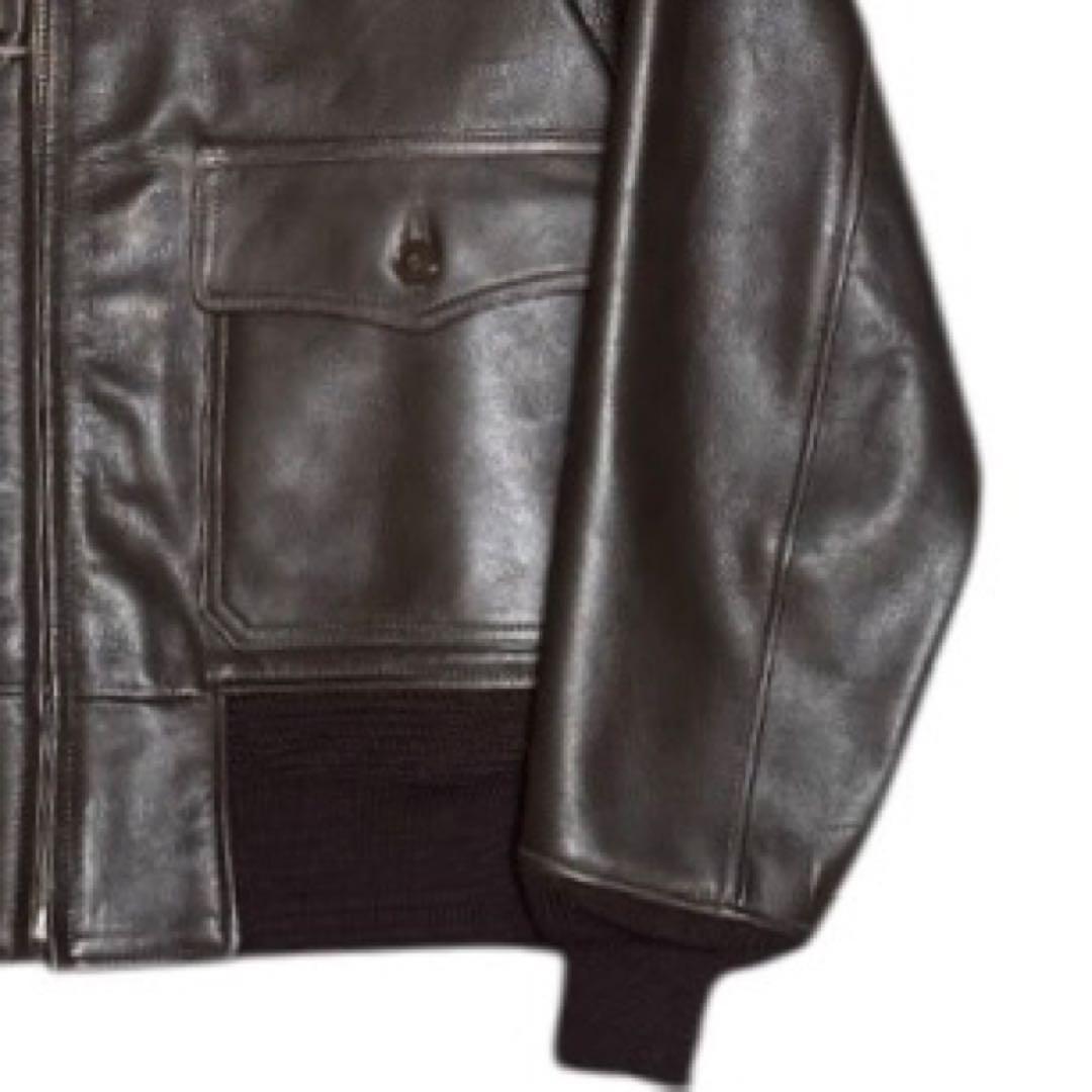 美品 BUZZ RICKSON'S 山羊革 ムートン襟 G-1フライトジャケット