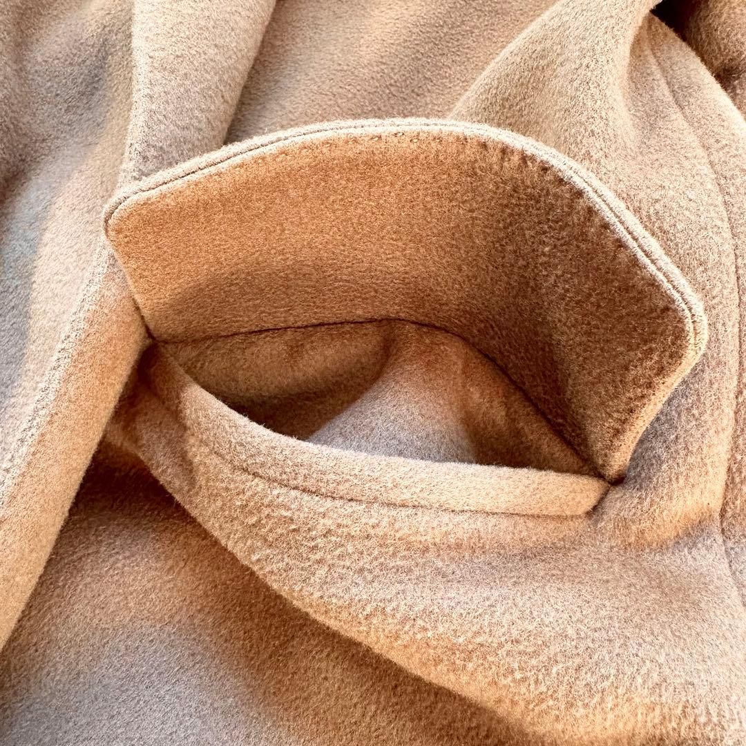 未使用級✨マディソンブルー キャメルベルテッドコート ウール シルク 近年 M