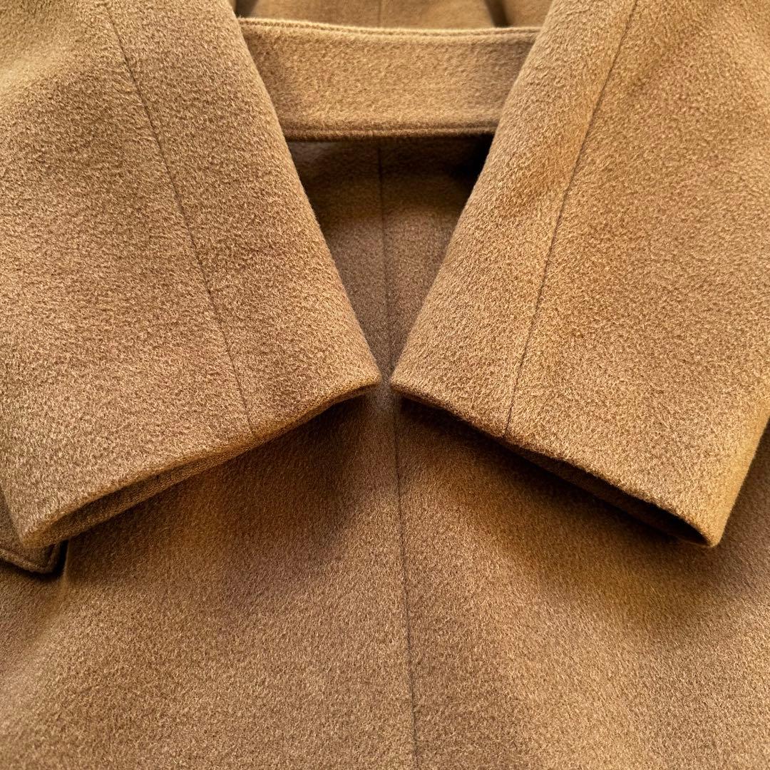 未使用級✨マディソンブルー キャメルベルテッドコート ウール シルク 近年 M