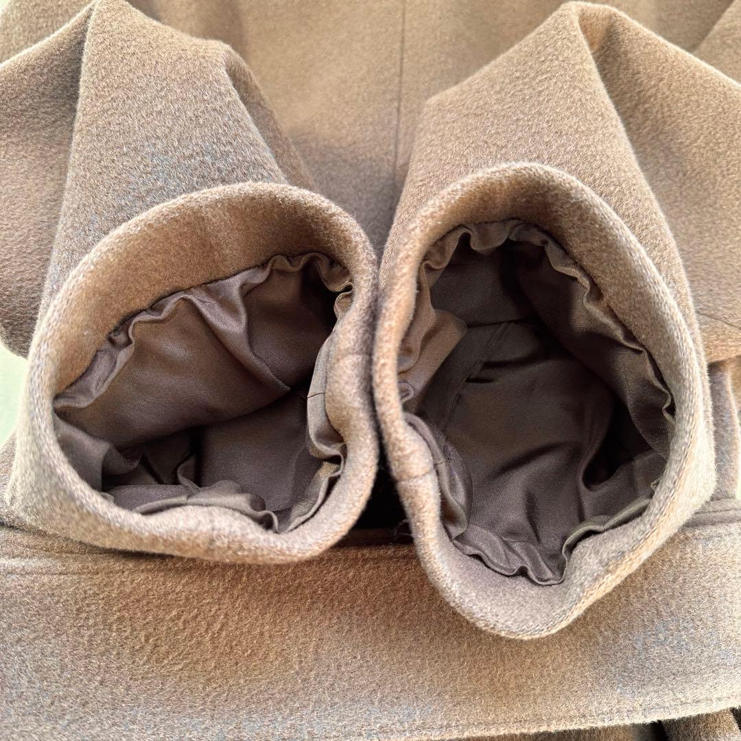 未使用級✨マディソンブルー キャメルベルテッドコート ウール シルク 近年 M