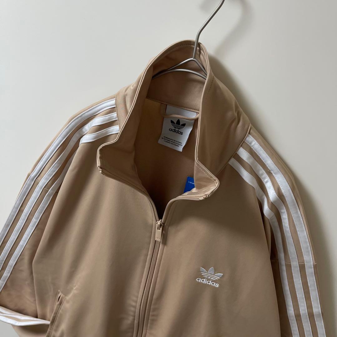新品XL】アディダス トラックジャケット ジャージトップ ベージュブラウン茶