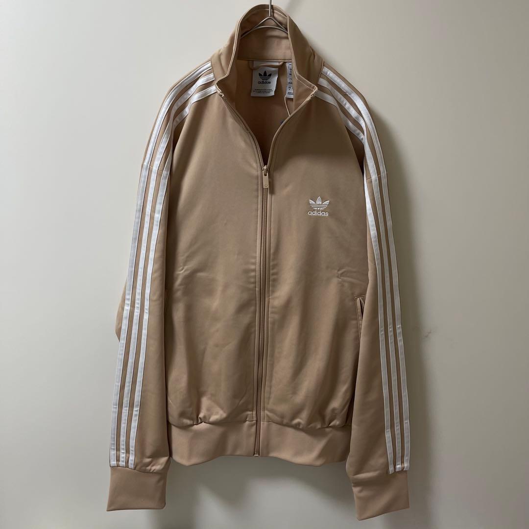 新品XL】アディダス トラックジャケット ジャージトップ ベージュブラウン茶