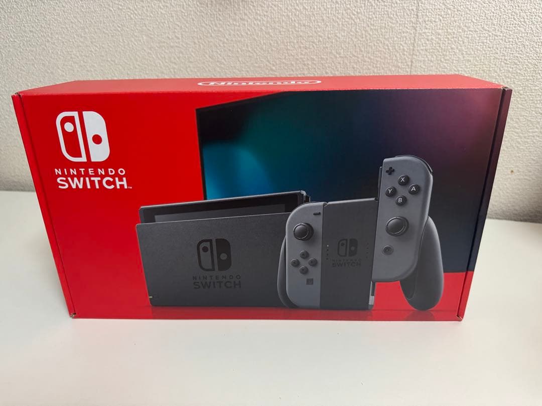 Nintendo Switch 本体グレー シリコンカバー　保護フィルム貼り済み