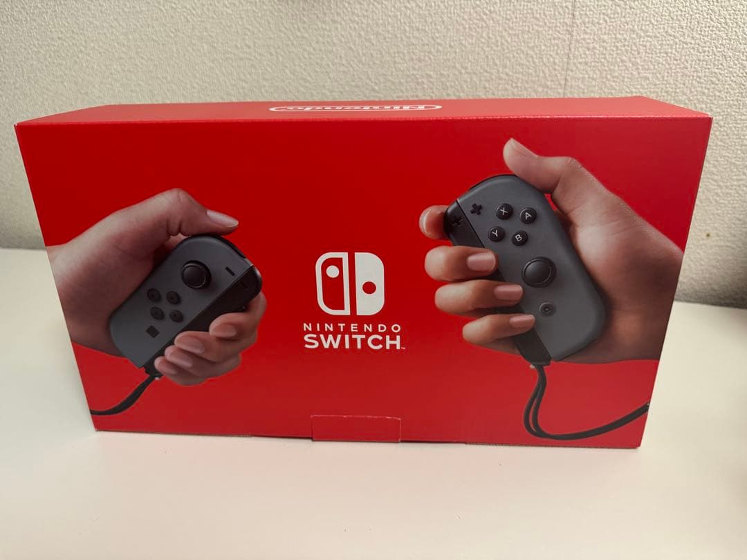 Nintendo Switch 本体グレー シリコンカバー　保護フィルム貼り済み