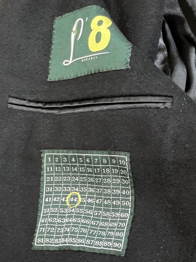 Ｌ.Ｂ.Ｍ.1911 ネイビー　チェスターコート　ルビアムＬ'８　カシミヤ混