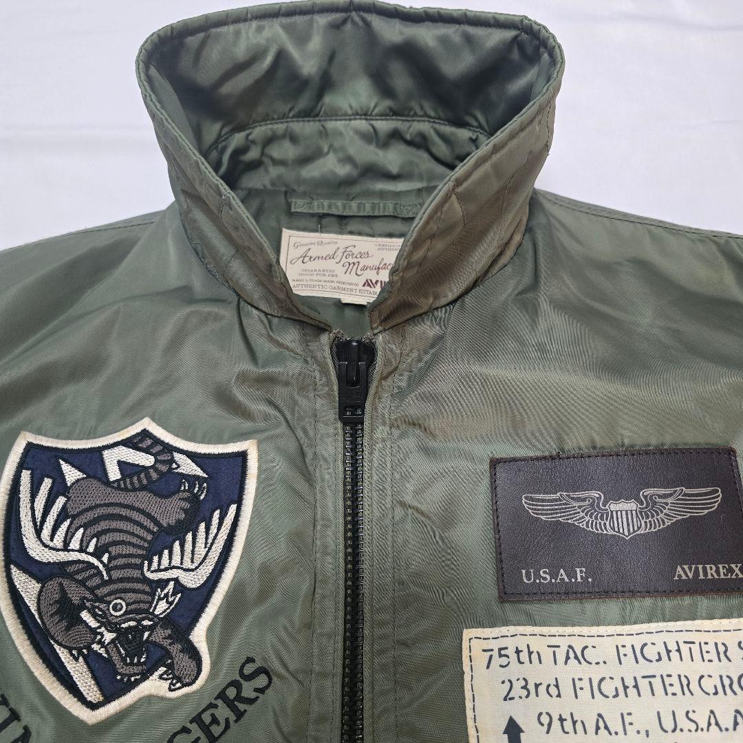 AVIREX MA-1 フライトジャケット CWU-45P タイガーシャークス