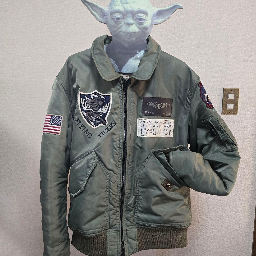 AVIREX MA-1 フライトジャケット CWU-45P タイガーシャークス
