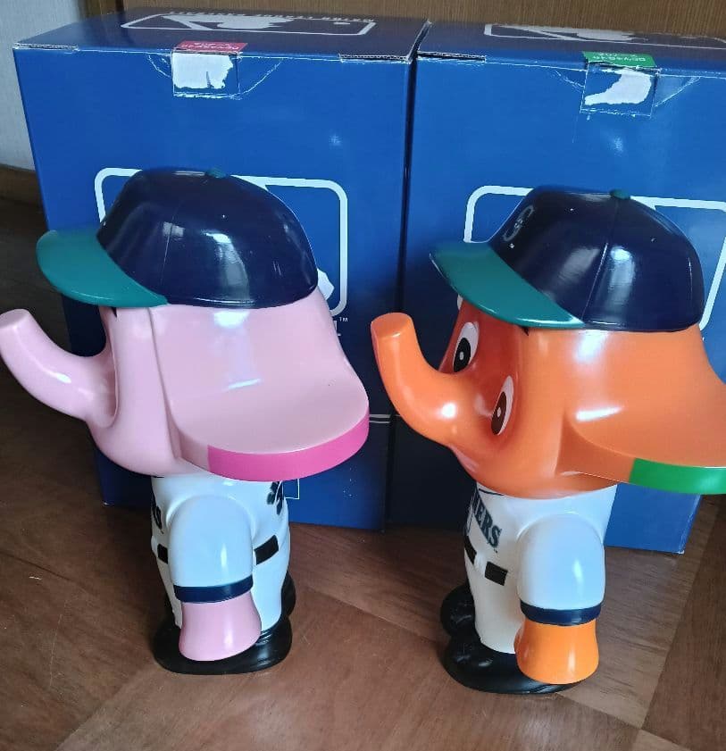 非売品レトロ　サトちゃんサトコちゃん　MLB マリナーズ大型貯金箱　バンク