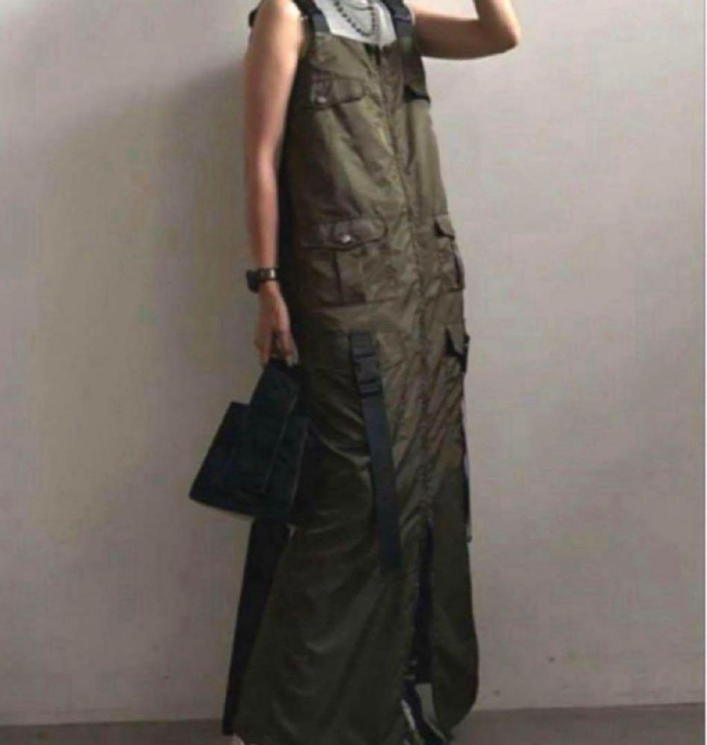 ワンピース Ameri MILITARY WORK I LINE DRESS