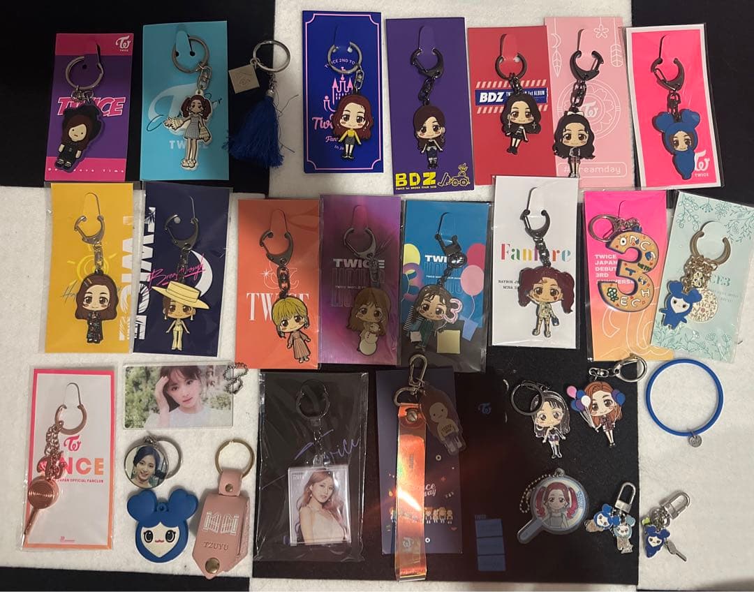 twice ツウィ キーホルダー キーケース FC ラバーバンド