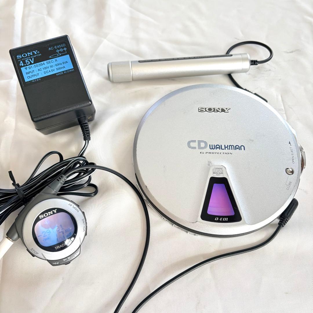 SONY CD WALKMAN D-E01 高音質 スロットイン純正リモコン付
