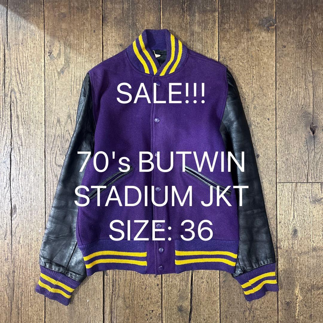 く*ろ様 SALE/ 70’s BUTWIN スタジャン