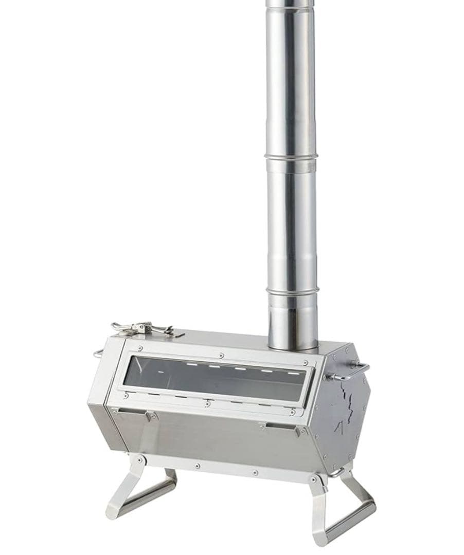 【新品・未使用・未開封】LOGOS ステンレス製コンパクト薪ストーブ