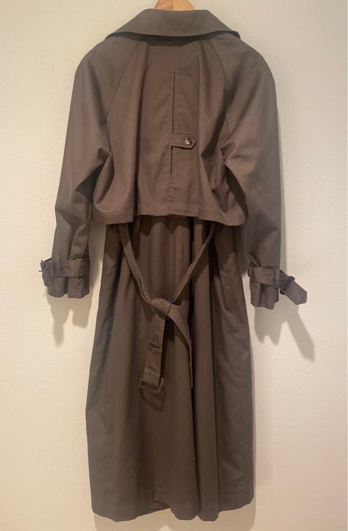 【美品】anuans アニュアンス 3wayトレンチコート チャコールグレー