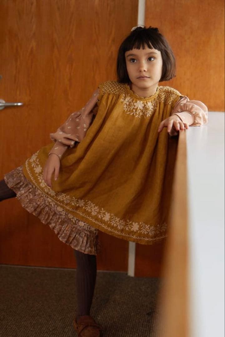 apolina♡edie overdress goldenrod♡7-9Y