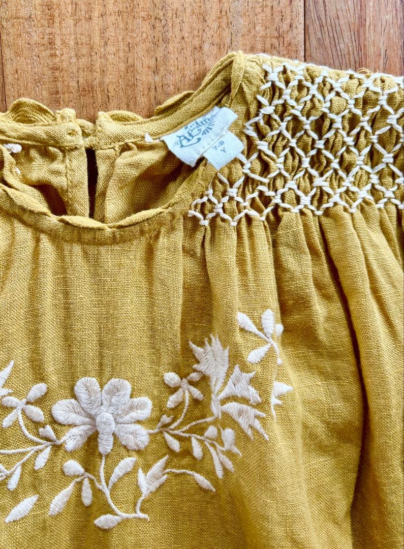 apolina♡edie overdress goldenrod♡7-9Y