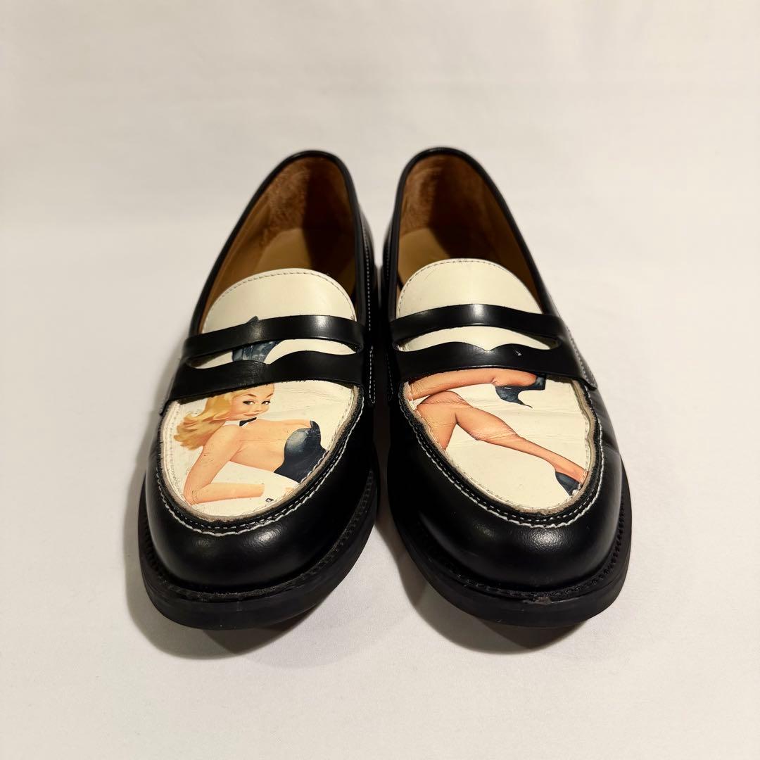 Duke & Dexter × PLAYBOY penny loafer UK7