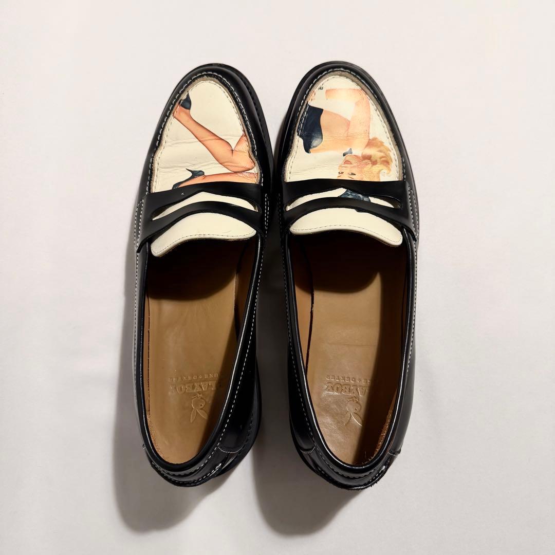 Duke & Dexter × PLAYBOY penny loafer UK7