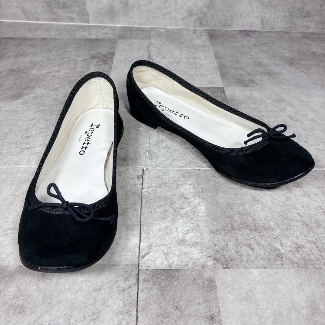 靴 repetto cendrillon ballet shoes suede