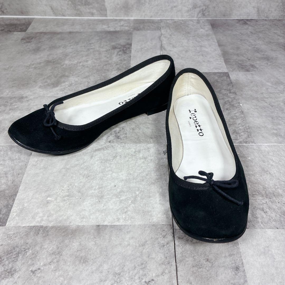 靴 repetto cendrillon ballet shoes suede