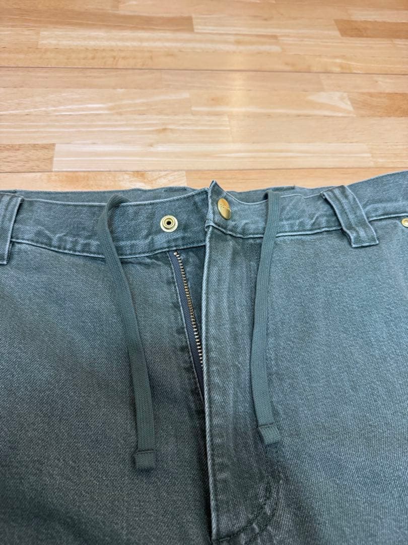 大人気Carhartt WIPのナッシュダブルニーパンツ　カーキ