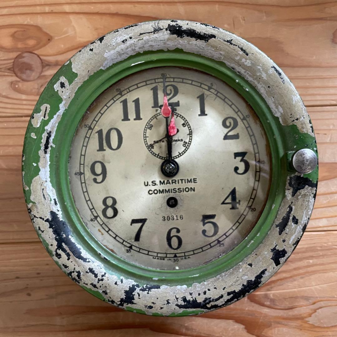 インテリア時計 Seth Thomas US MARITIME COMMISSION