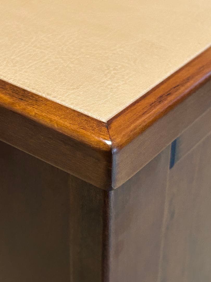 豊岡クラフト 木製書類整理ケース 7段 キャスター付 サイドデスク チェスト