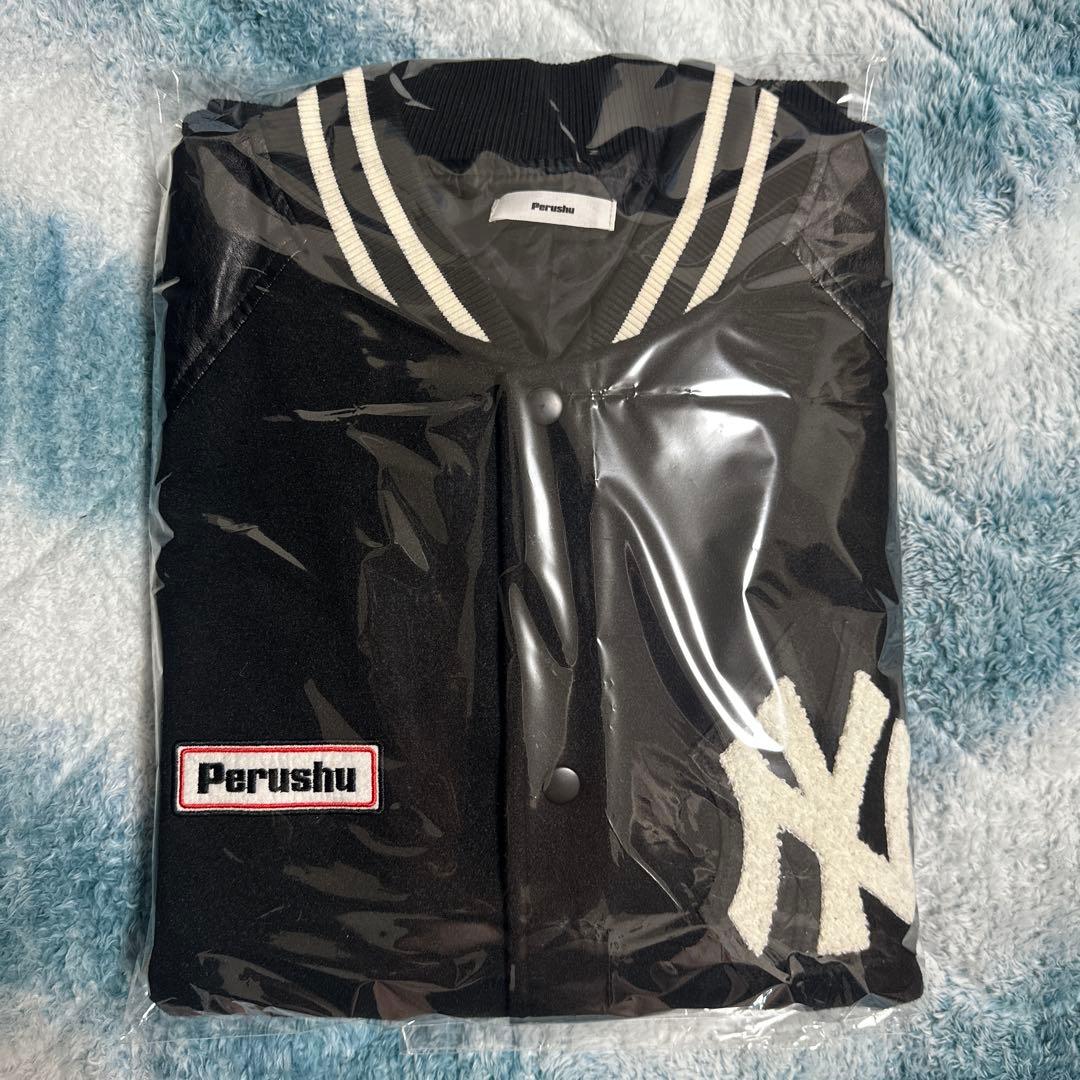 （美品）perushu × MLB ニューヨークヤンキース スタジャン ＸＬ