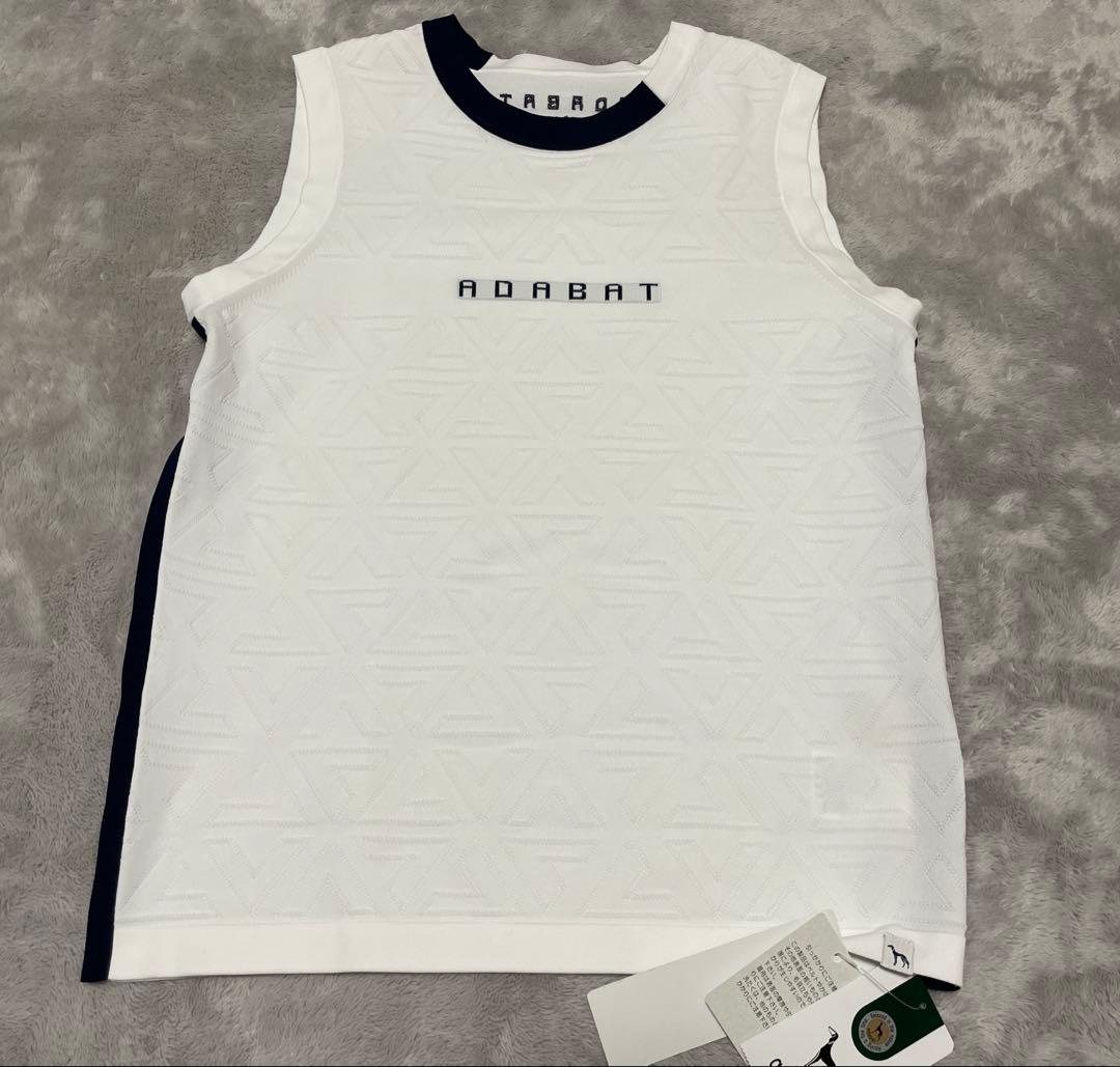 新品未使用　ADABAT ゴルフウェアセット ホワイト ネイビー　4点セット