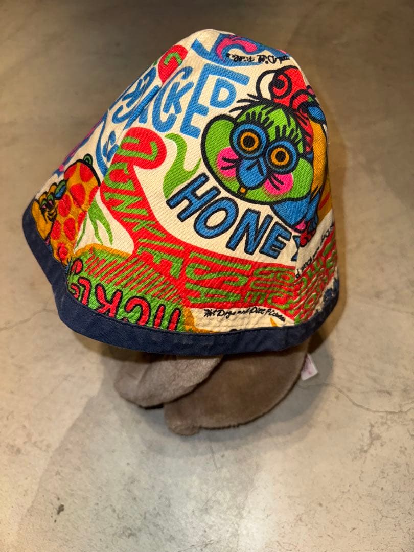 Vintage 60s モンスター柄ハット　ヒッピー