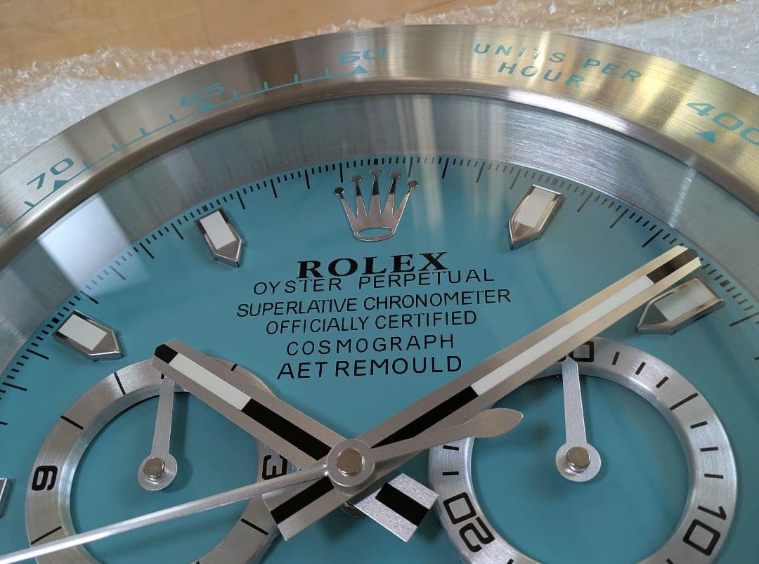 新品未使用　デイトナ　ターコイズブルー　掛け時計　非売品