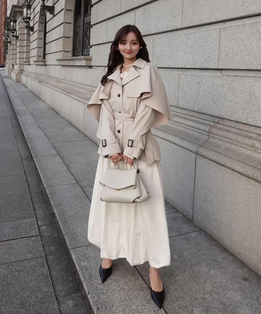 ジャケット・アウター orgue Cape trench coat