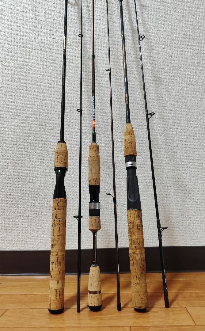 バスロッド２本 トラウトロッド１本　計３本セット