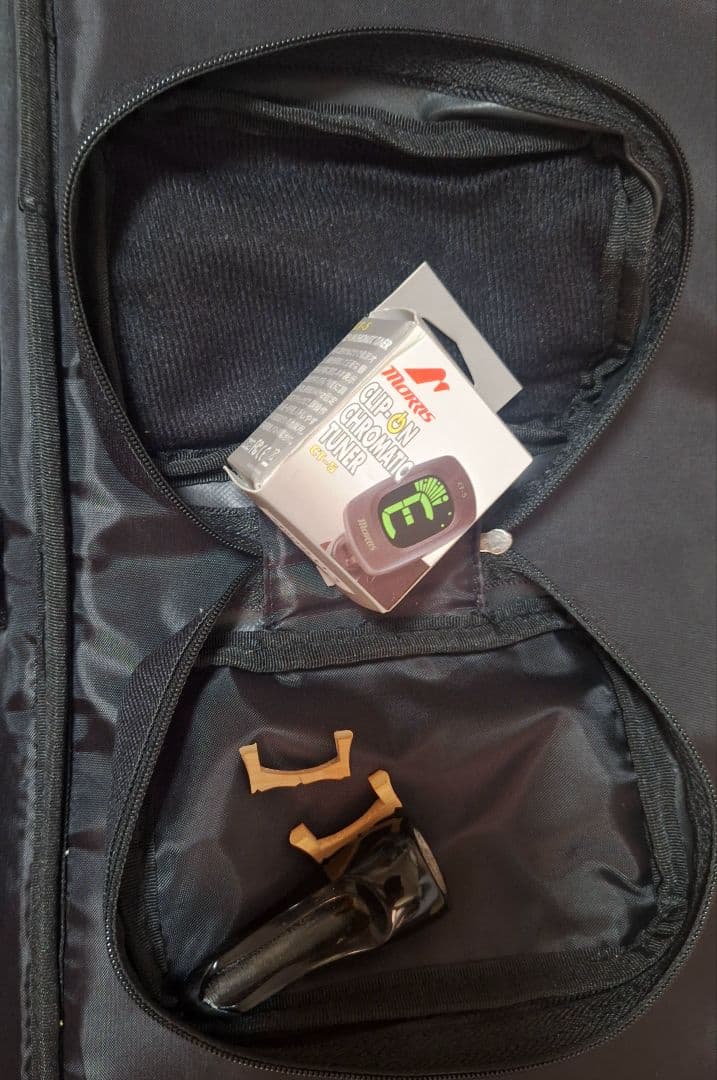 三線　爪 駒 ソフトケース クリップチューナー付き