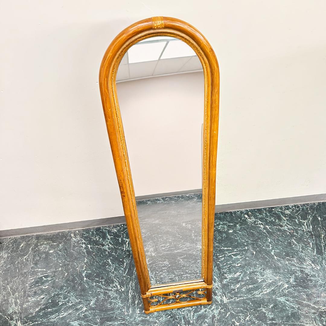 新品 レトロ ラタン 籐 カネボウ化粧品 62 ベルの会記念品 インテリアミラー