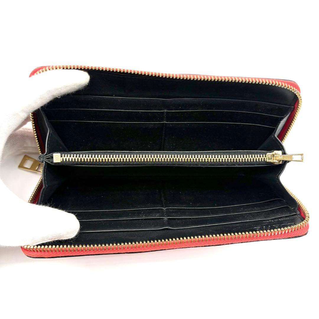 【美品・箱付き】LOEWE　長財布　リピートアナグラム　エンボス　コンチネンタル