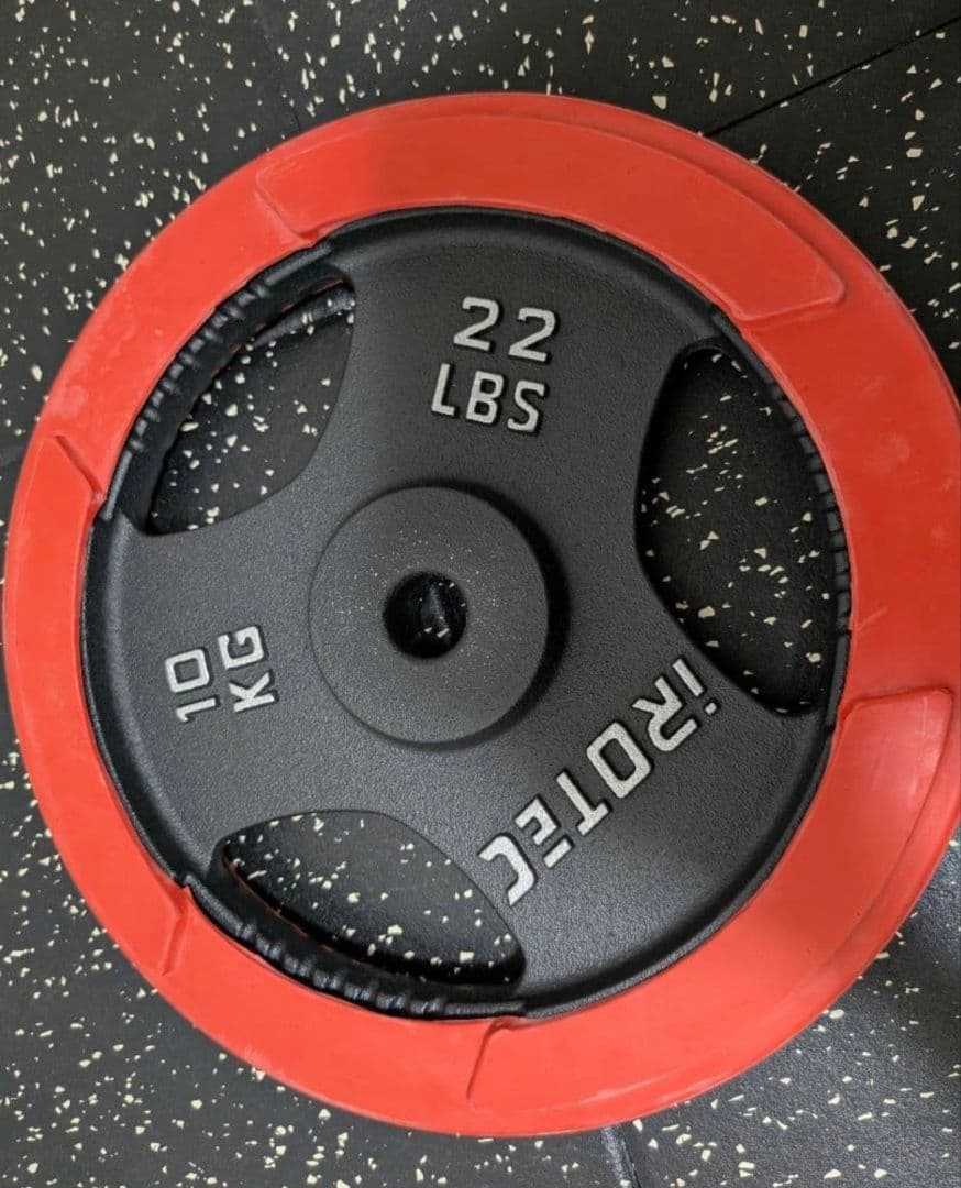 IROTEC 10kg ウエイトプレート 2枚セット　28ミリ用