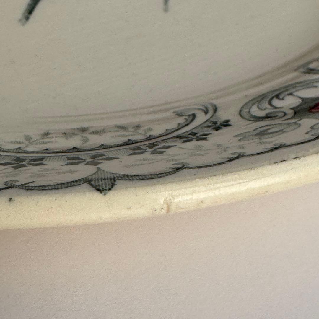 希少　美品　フランスアンティーク　ジョワジールロワ　切り花　平皿