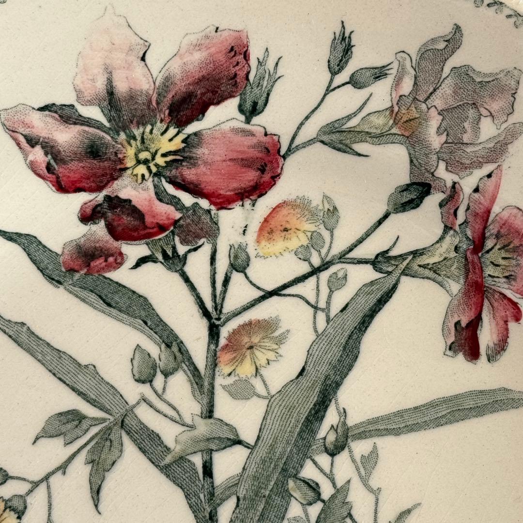 希少　美品　フランスアンティーク　ジョワジールロワ　切り花　平皿