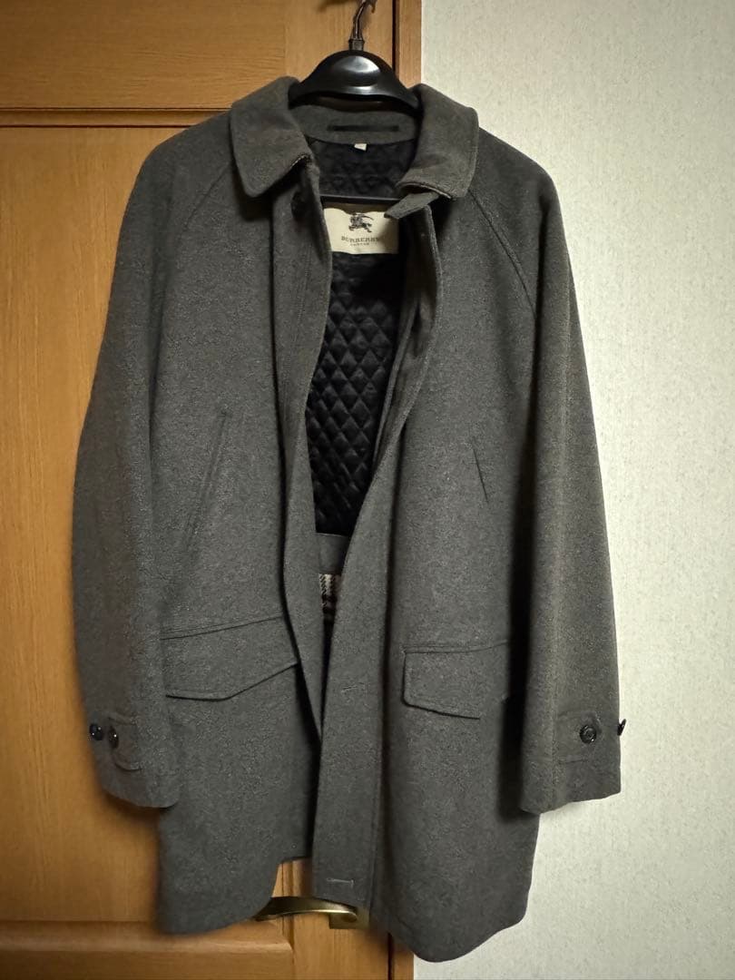 【極美品】BURBERRY グレーピーコート