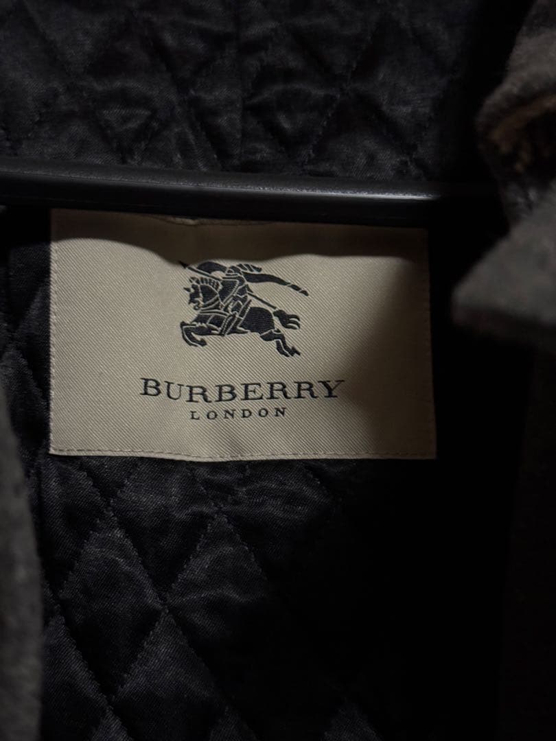 【極美品】BURBERRY グレーピーコート