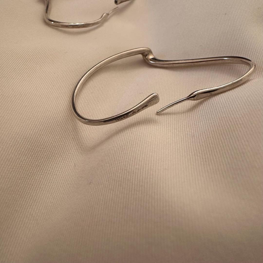 Tiffany エルサ•ペレッティ オープンハート フープピアス ミディアム