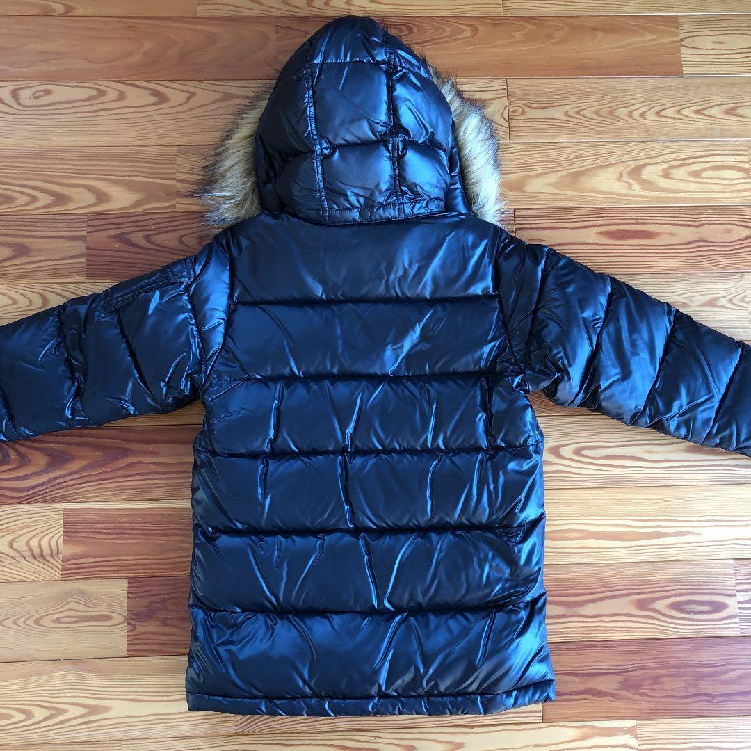 【Jas】新品 ミキハウス 130センチ 黒ダウンジャケット