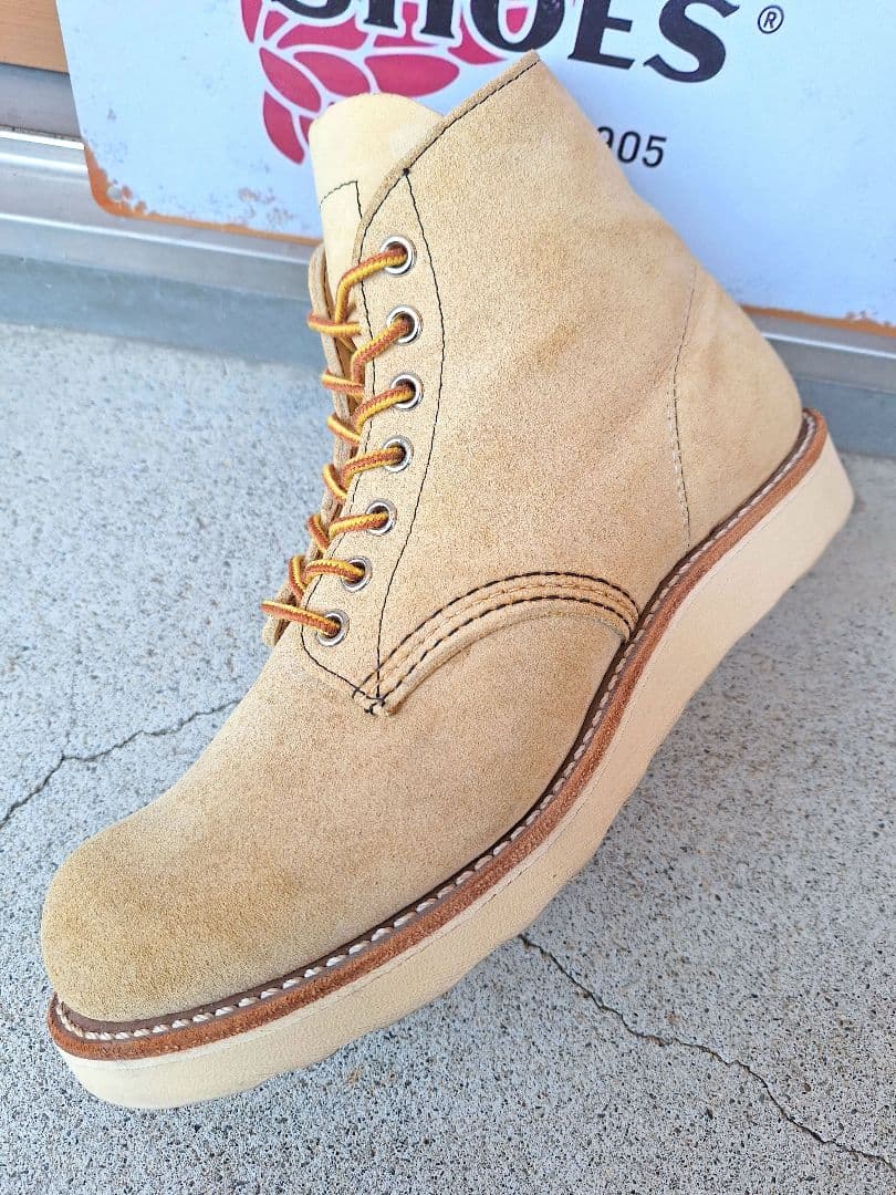 美品 レッドウィング 8167 プレーントゥ スエード 7E