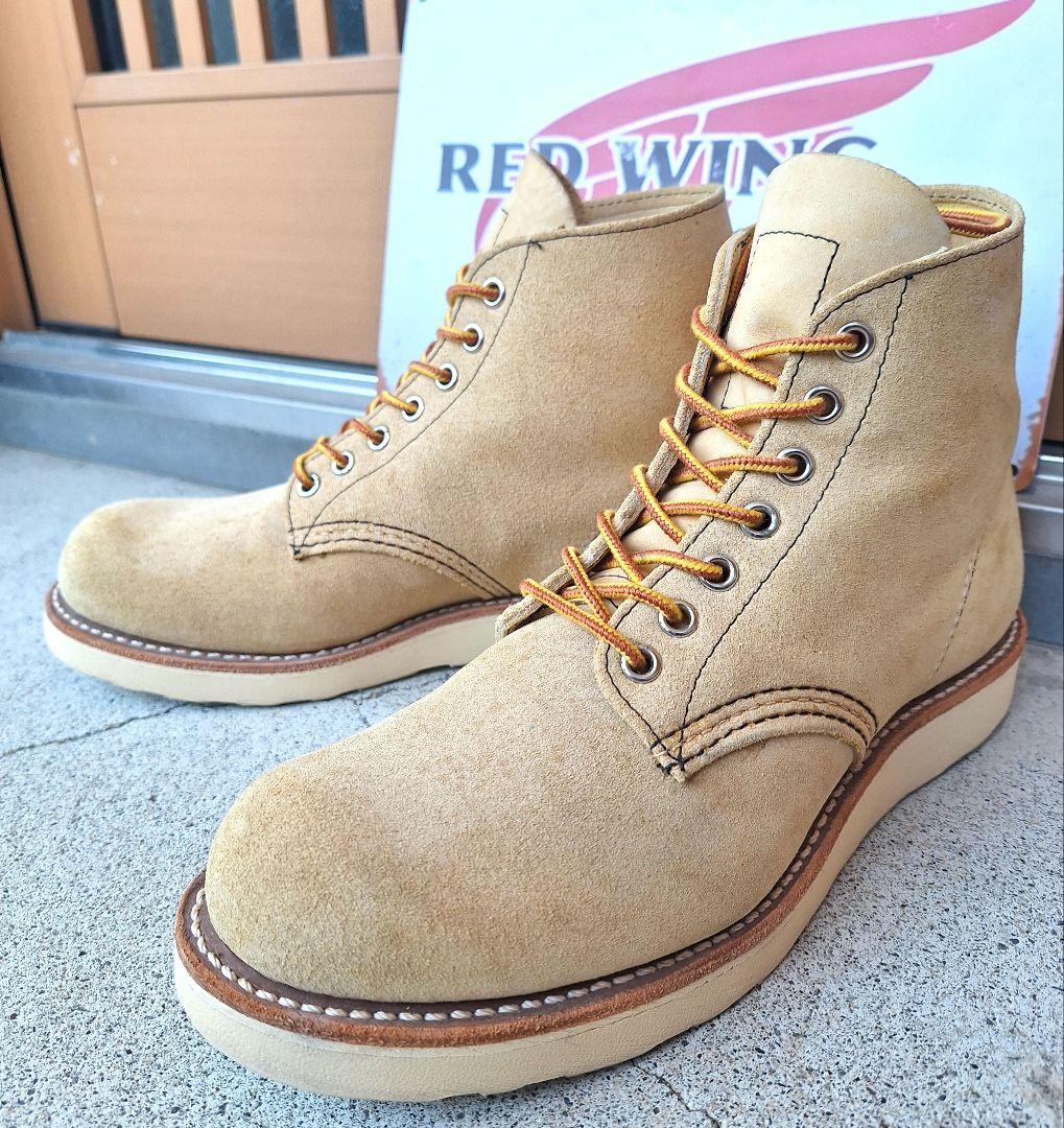 美品 レッドウィング 8167 プレーントゥ スエード 7E