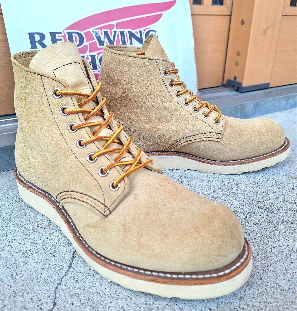 美品 レッドウィング 8167 プレーントゥ スエード 7E
